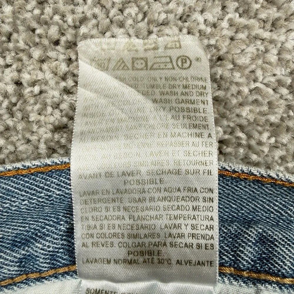 Levis 550 Relaxed Fit Jeans Mens 42x32 Light Wash Straight Leg Denim Cotton